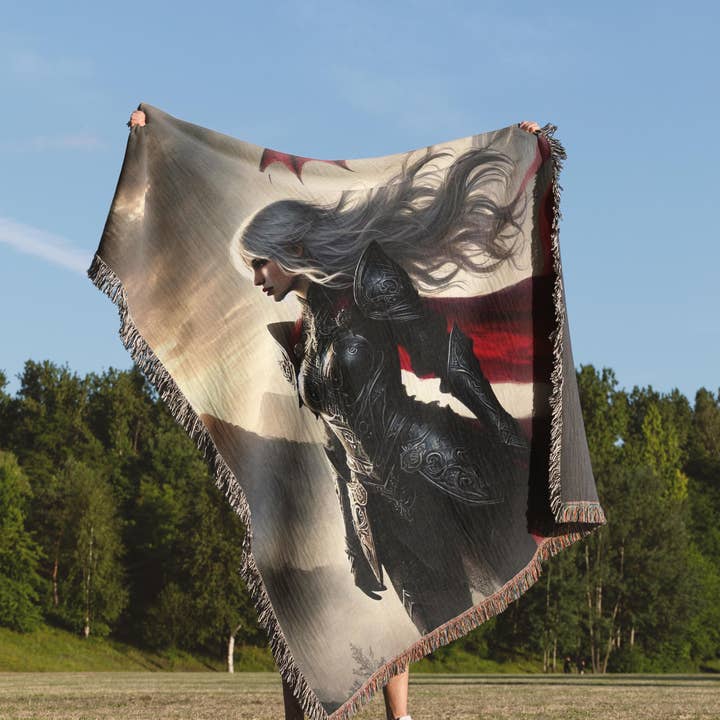 MagicMerchEmporium - Vendita all'ingrosso Plaid - Coperta Intrecciata Wyren Rider1