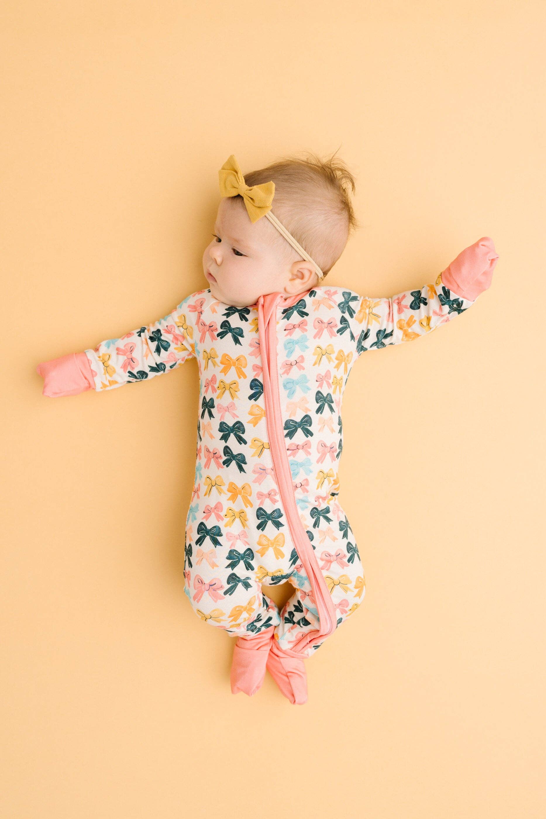 Little One Shop - Wholesale Clothing Set - Baby - Boho Bows Bamboo Sleeper