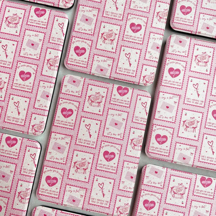 Paperback Fable & Co. - Wholesale Book Cover - I Can Do It With a Broken Heart Stamps - Kindle Case