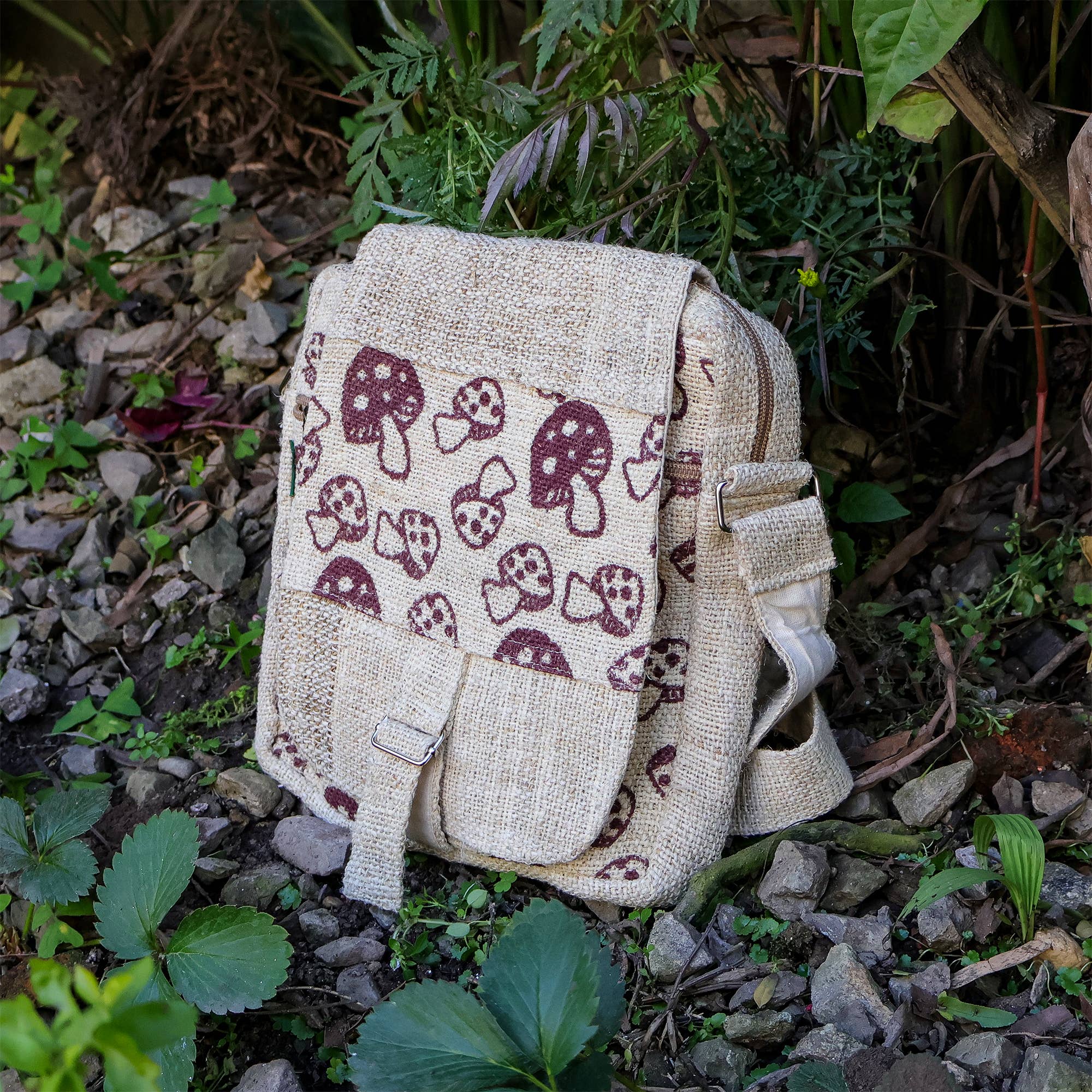 Fwosi - Wholesale Schouderbanden voor tas - Uniseks - Hennep bedrukte tassen zijn een geweldige milieuvriendelijke optie om te dragen.6