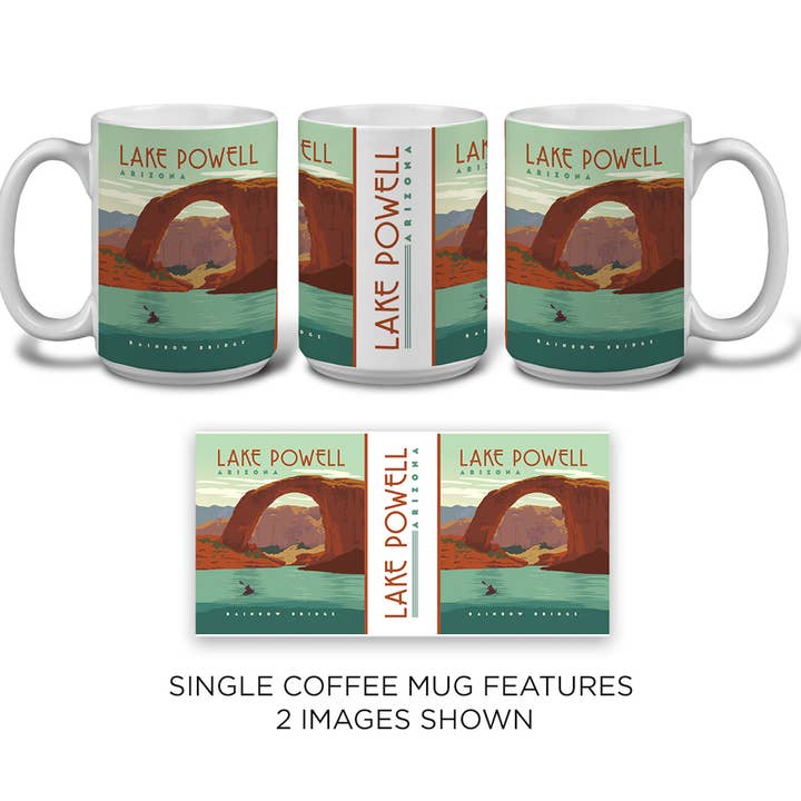 Lake Powell, AZ Mug for wholesale by Tourist Courts