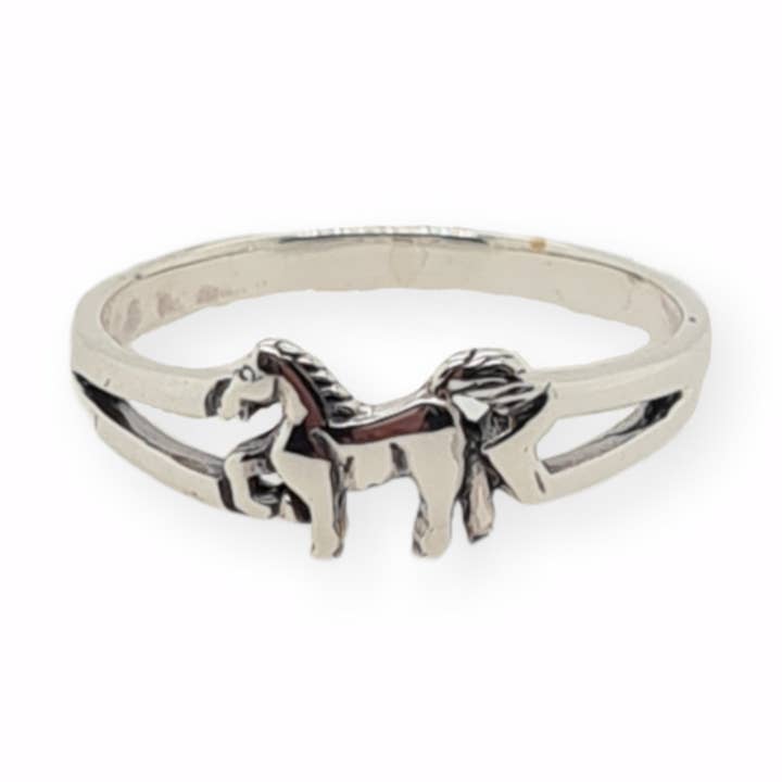 ANILLO S/S CABALLO INDIVIDUAL - 8 para venta al por mayor de Mountain Creek Jewellery