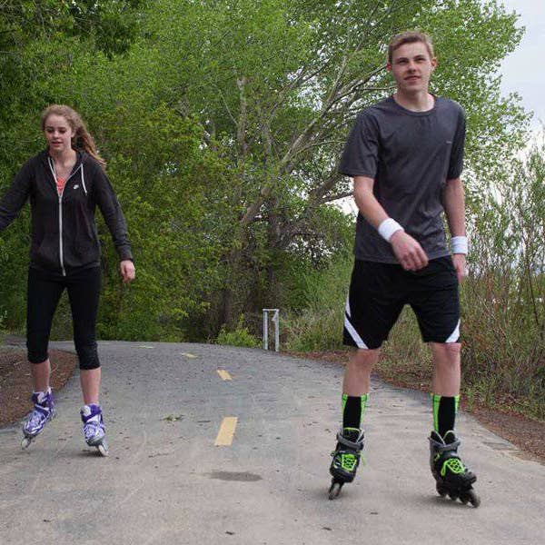 National Sporting Goods - NSG - Wholesale Sporting Accessories - Chicago Boy's Adjustable Inline Skates - Black/Red