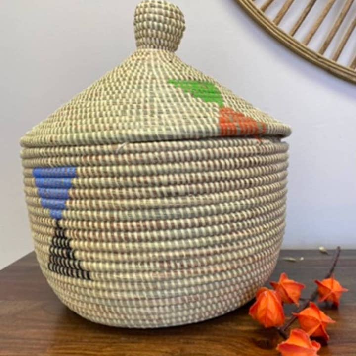 Gitzell FairTrade - Wholesale Basket - Assorted Sweet Grass Large Lidded Baskets9