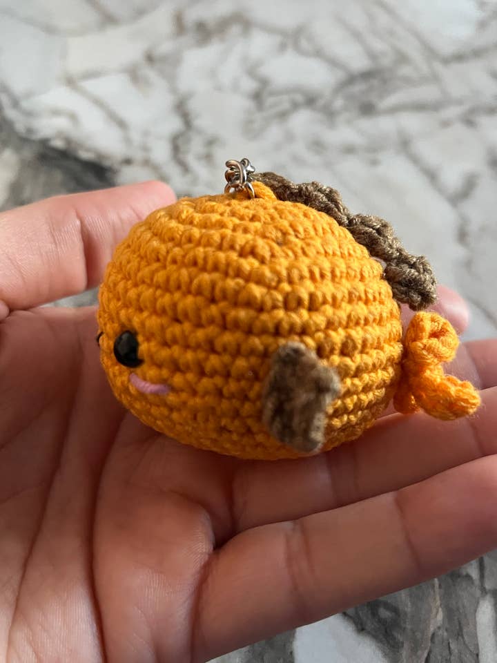 Porte-clés Poisson au Crochet Fait Main – Joli Amigurumi pour la vente par KLABELGIFT