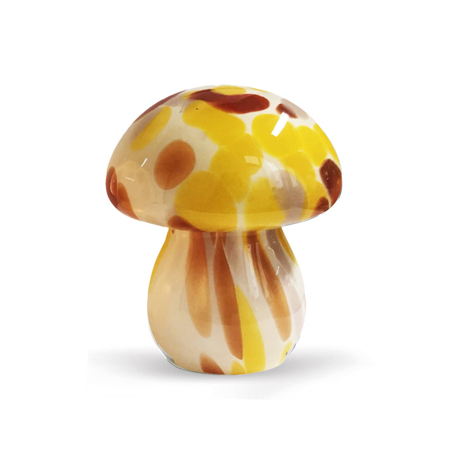 Opjet Paris - Wholesale Decorative Tabletop Object - Spotted powdery LED mushroom decoration with batteries D13.5 H15.5cm0
