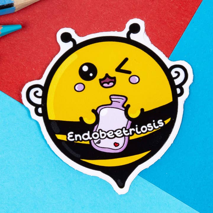 Endobeetriosis 2.0 Bee Sticker - Endometriosis for wholesale by Innabox Ltd