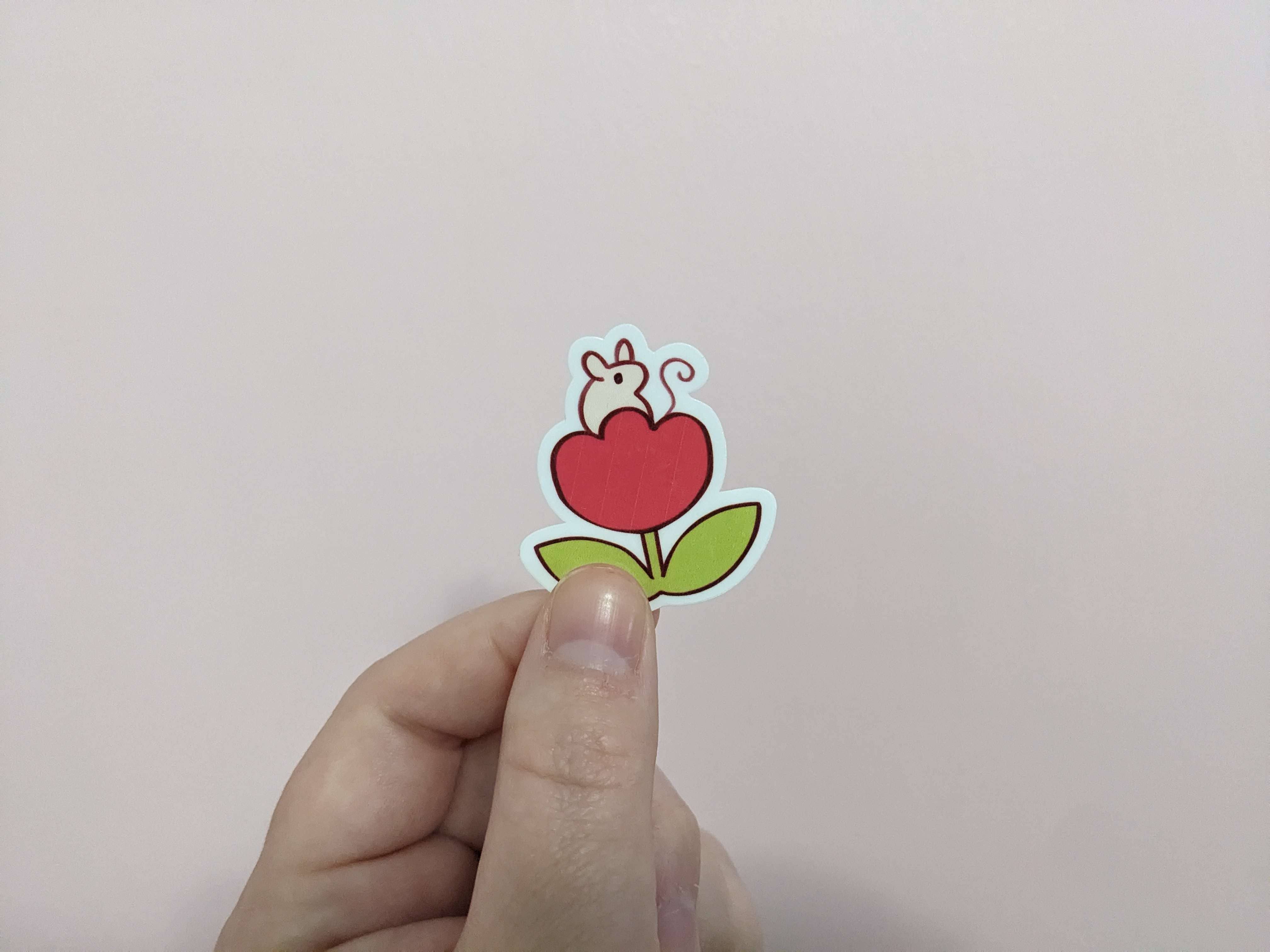 doodlemancy - Wholesale Sticker - Tulip Mouse Stickers1