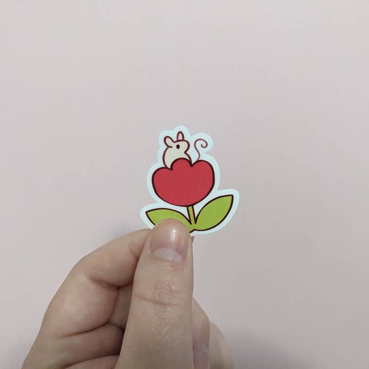 doodlemancy - Wholesale Sticker - Tulip Mouse Stickers1