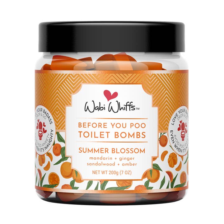 Wabi Whiffs – Engroshandel Toiletspray – 200g Summer Blossom Fizzing Toilet Kærlighed Bomber0