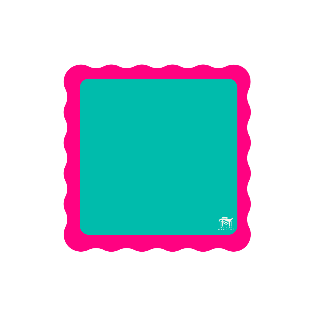 My Fair Mahjong - Wholesale Board Game - MINI MAHJONG MAT  |  Color Wave  |  21" x 21"0