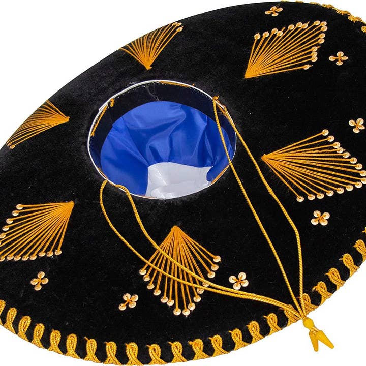 FESTMEX - Wholesale Cowboy Hat - Unisex - Authentic Adult Mexican Sombrero Mariachi Charro Hat, Premium Mexican Hat for Costume Parties, 5 de Mayo, 16 de Septiembre2