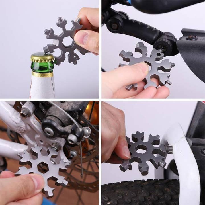 VIGOR – wholesale Handy tool – Perfect Gift Snowflake Multi Tool Stainless Steel 18-in-14