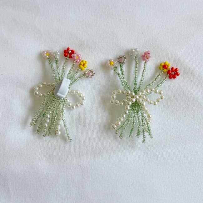 MOND HAUS - Wholesale Shoe Accessories - Veya Shoe Clip, Spring Color Beads Flower Bouquet Charm2