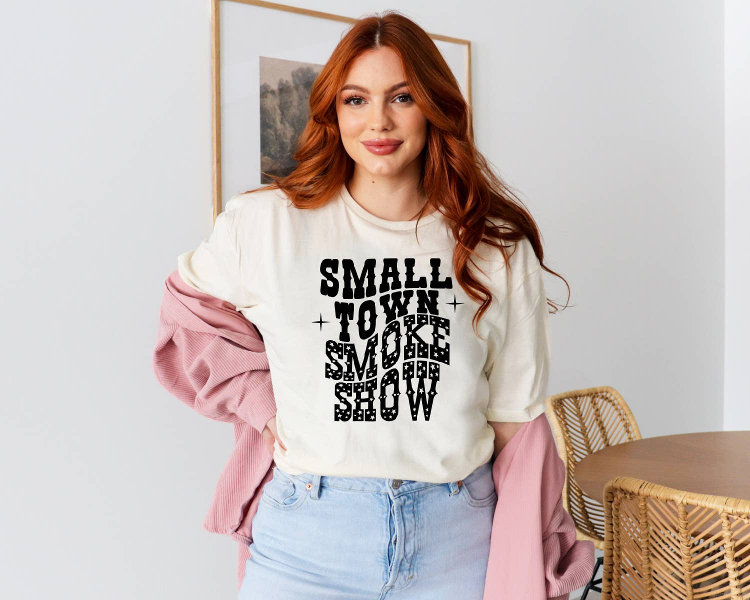 Hank & Scoot - Wholesale Graphic Sweatshirt - Women's - Small Town Smokeshow