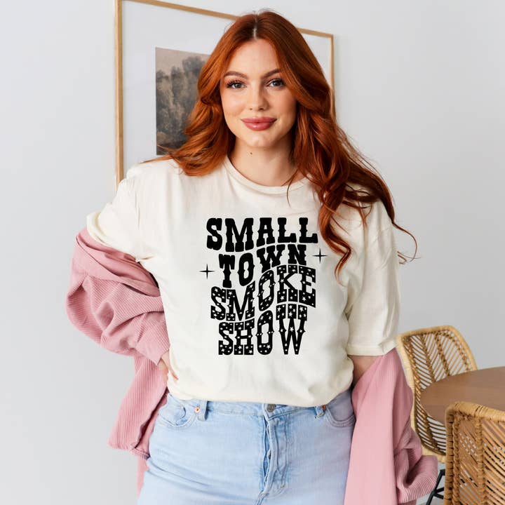 Hank & Scoot - Wholesale Graphic Sweatshirt - Women's - Small Town Smokeshow0