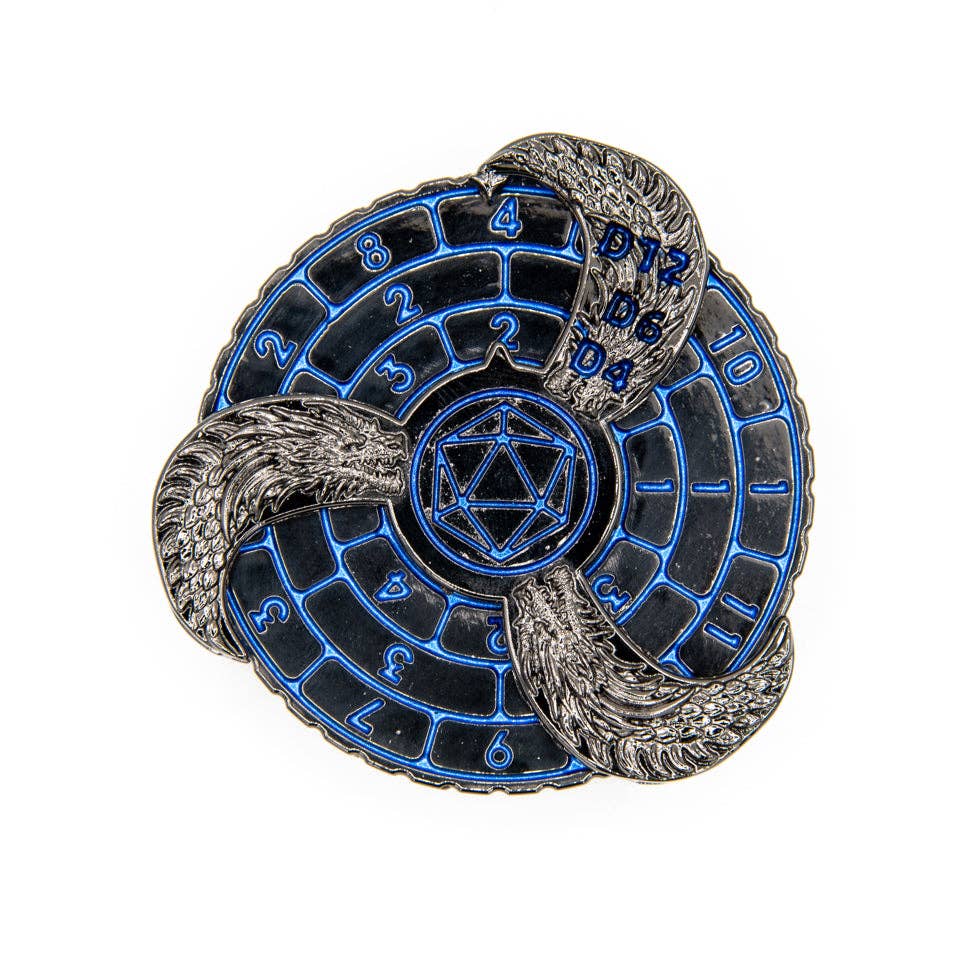 Tabletop Dominion Limited - Wholesale Dice - Prophecy Wheel | Dice Spinner | Black & Blue2