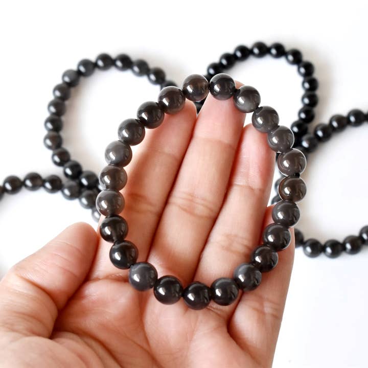 Soothing Crystals - Wholesale Beaded Bracelet - Healing Bracelet | Black Obsidian | Gemstone Bracelet3