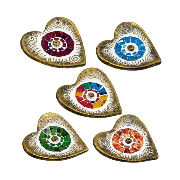 Earths Elements Wholesale - Wholesale Incense Holder - Incense Stick Burner - Mosaic Heart1