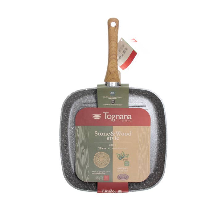 Tognana Stone & Wood Style fyrkantig grillpanna 28 x 28 cm för wholesale av Tognana