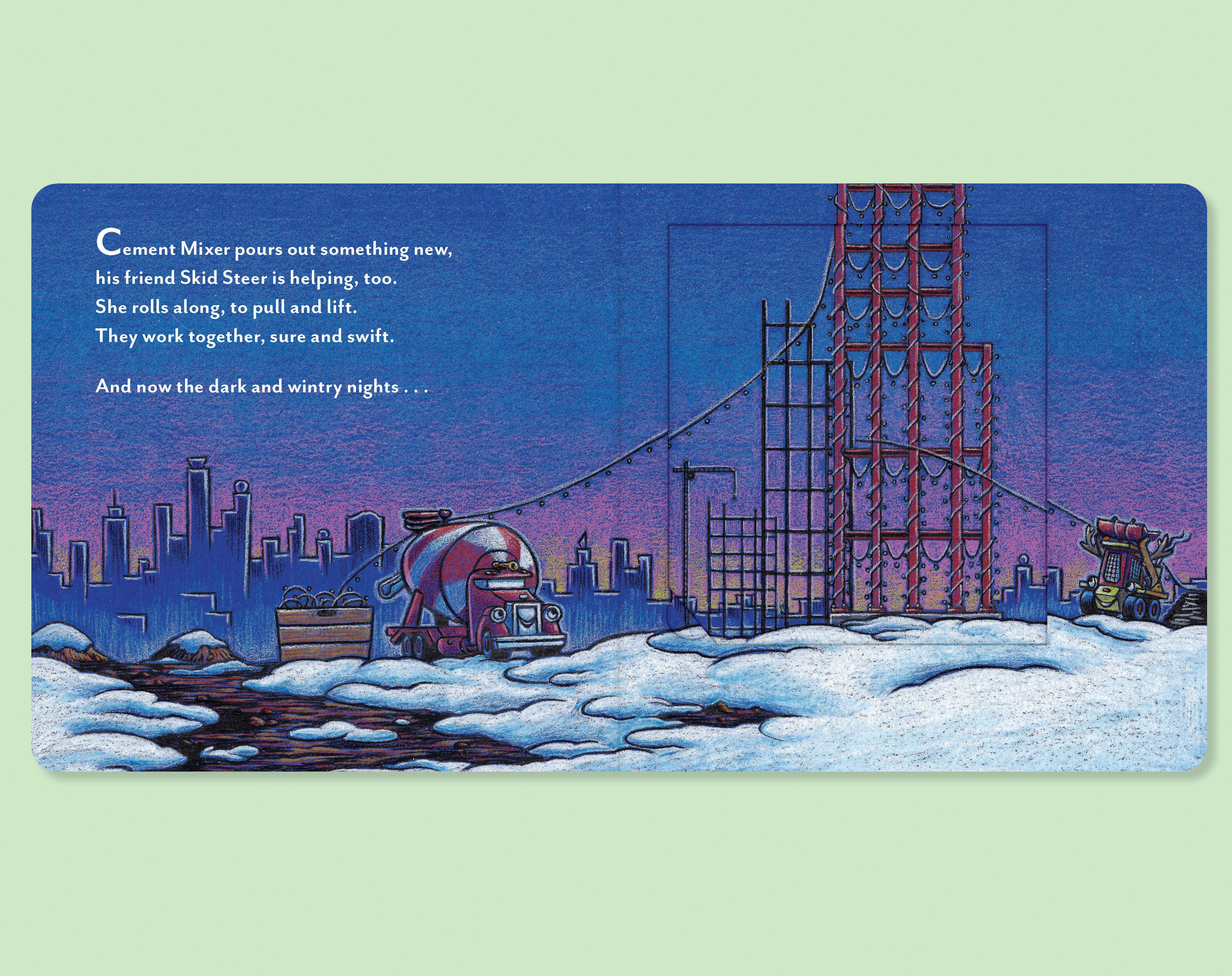 Chronicle Books - Wholesale Preschool Book (3-5) - Construction Site: Merry and Bright6