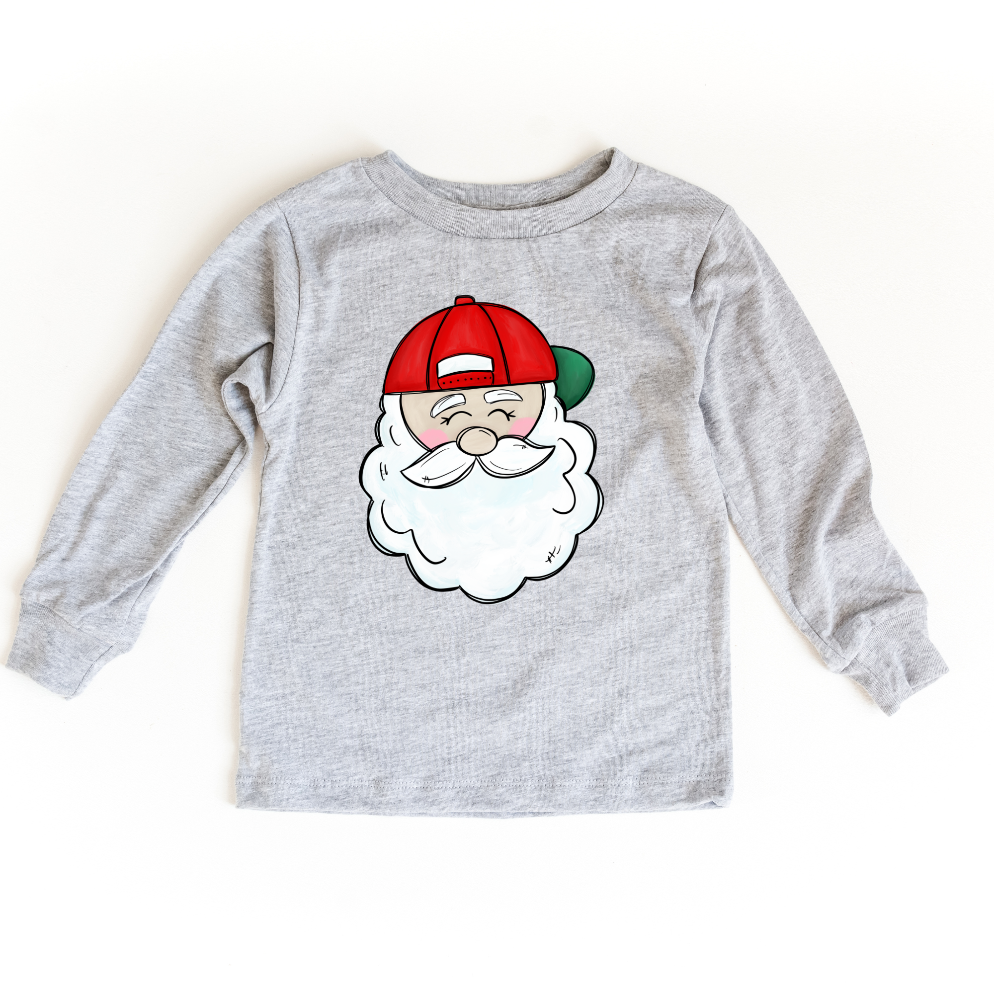 Benny & Ray Apparel - Vente T-shirt sérigraphié – enfant - Chemise de Noël à manches longues du Père Noël  2