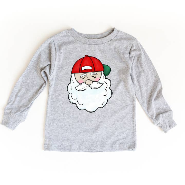 Benny & Ray Apparel - Wholesale Screen Printed T-Shirt - Kids - Santa Claus Long Sleeve Christmas Shirt  2