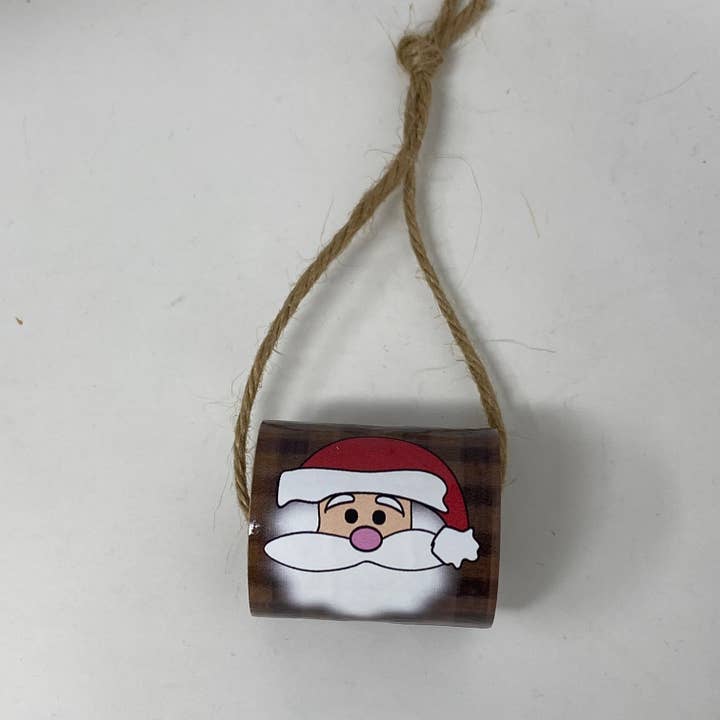 Adorno de anillo estilo granja (Santa) para venta al por mayor de The Polka Dot Box