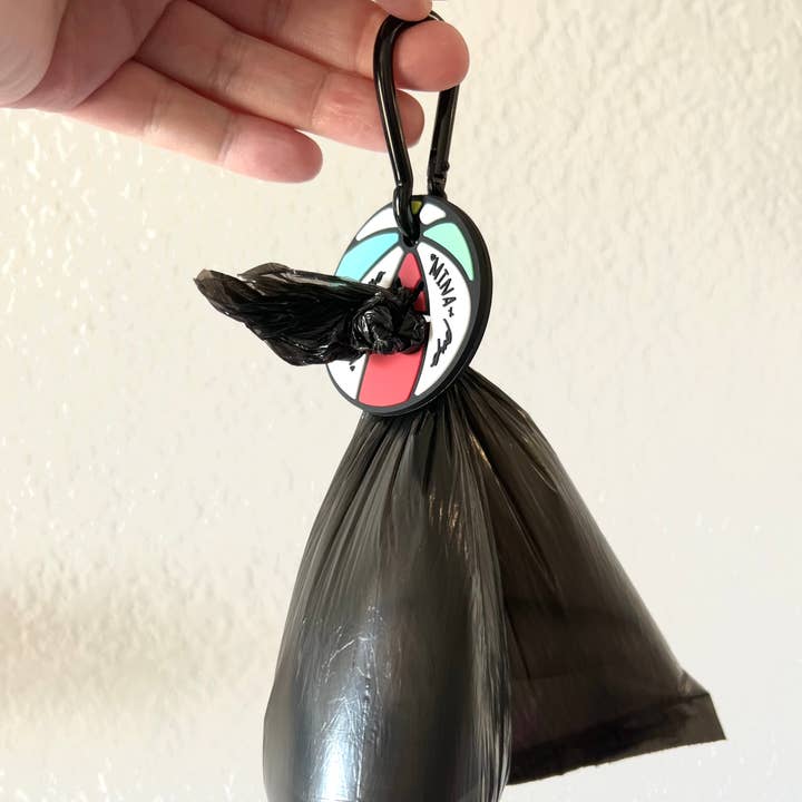 Mina + Pup - Wholesale Pet Poop Bag Dispenser - BEACH BALL DOUBLE THICKNESS AND DOUBLE SIDED POOP BUDDY3