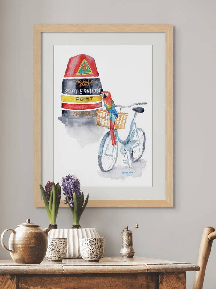 "Key West Daydreamin" (island art print) for wholesale by davidkjonesart