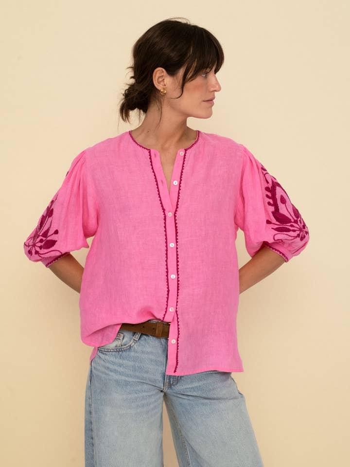 Sonmer Shop USA - Wholesale Blouse - Women's - Mily Blouse PinkÂ