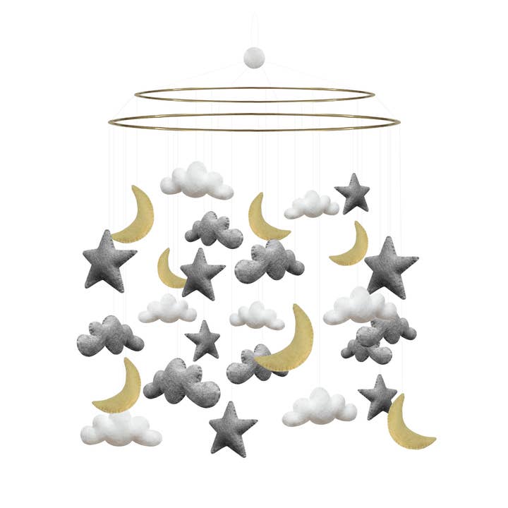 Mobile, Night Sky, Grey/Yellow for wholesale by Gamcha