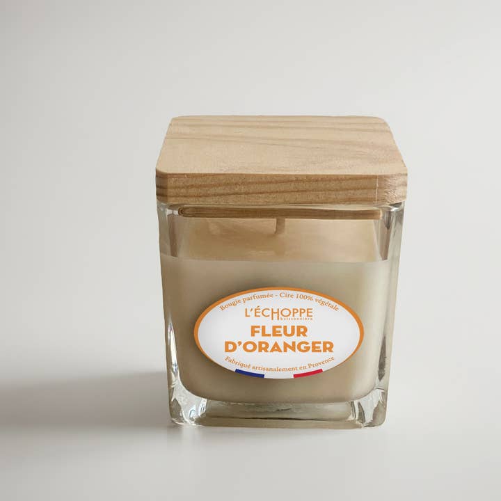 L'Échoppe Buissonnière - Wholesale Jar/Filled Candle - Scented Candle 85g - Floral - Small Square Jar4