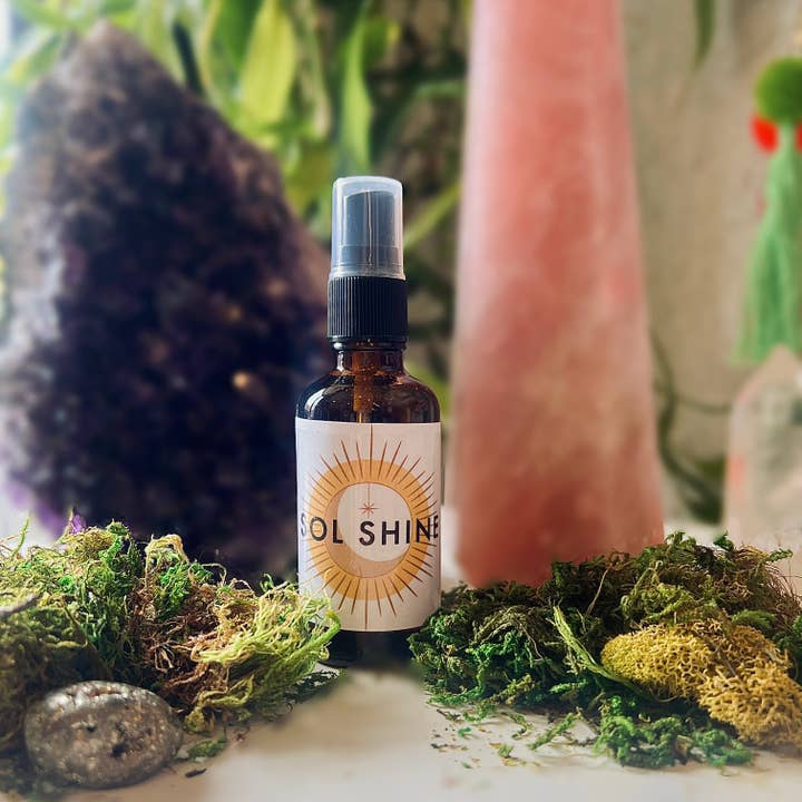 Reiki Infused Herbal Mist - Sol Shine for wholesale by White Owl Apothecary