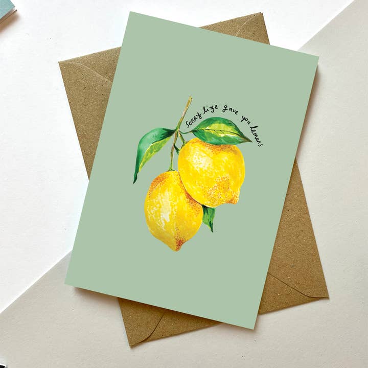 Entschuldigung, das Leben hat dir Zitronen gegeben//Gute Besserung//Freunde//Liebe für den Großhandel von Max Made Me