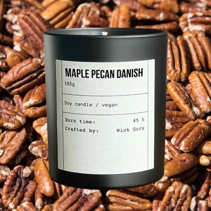 Wick Guru – wholesale Jar/filled candle – Maple Pecan Candle – Autumn Bakery Scent for Cosy Gifting3