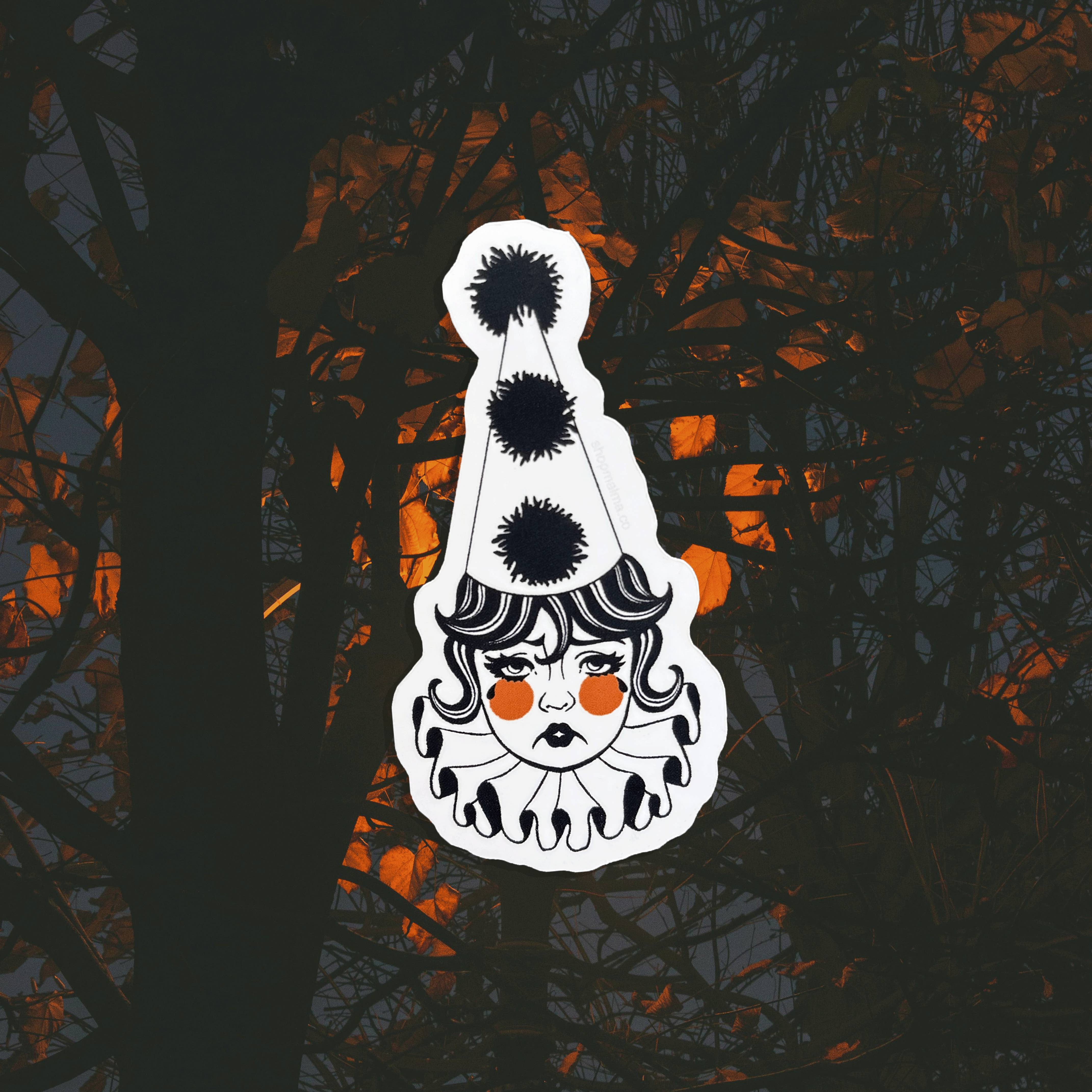 Shop Malma - Wholesale Sticker - Melancholy Clown Sticker