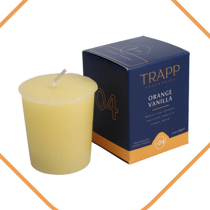 No. 04 Orange Vanilla 2 oz. Votive Candle for wholesale by Trapp Fragrances