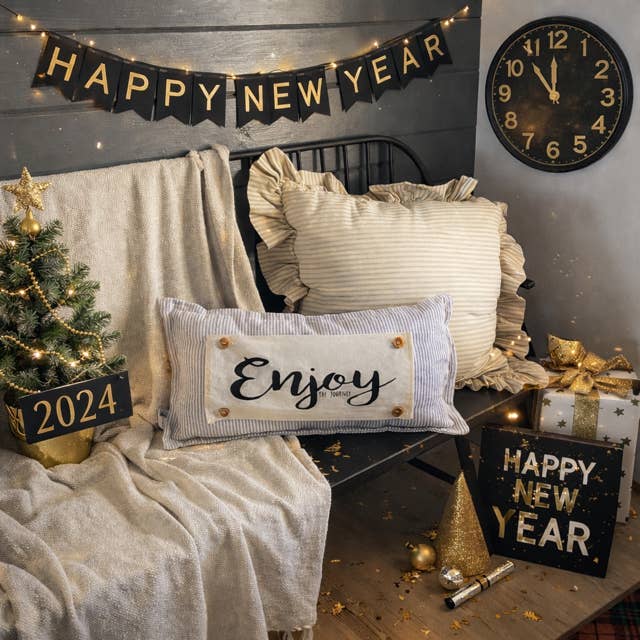 PillowPanels - Wholesale Lumbar Pillow - PILLOW ONLY (with insert) Gray/White Stripes TICKING PILLOW9