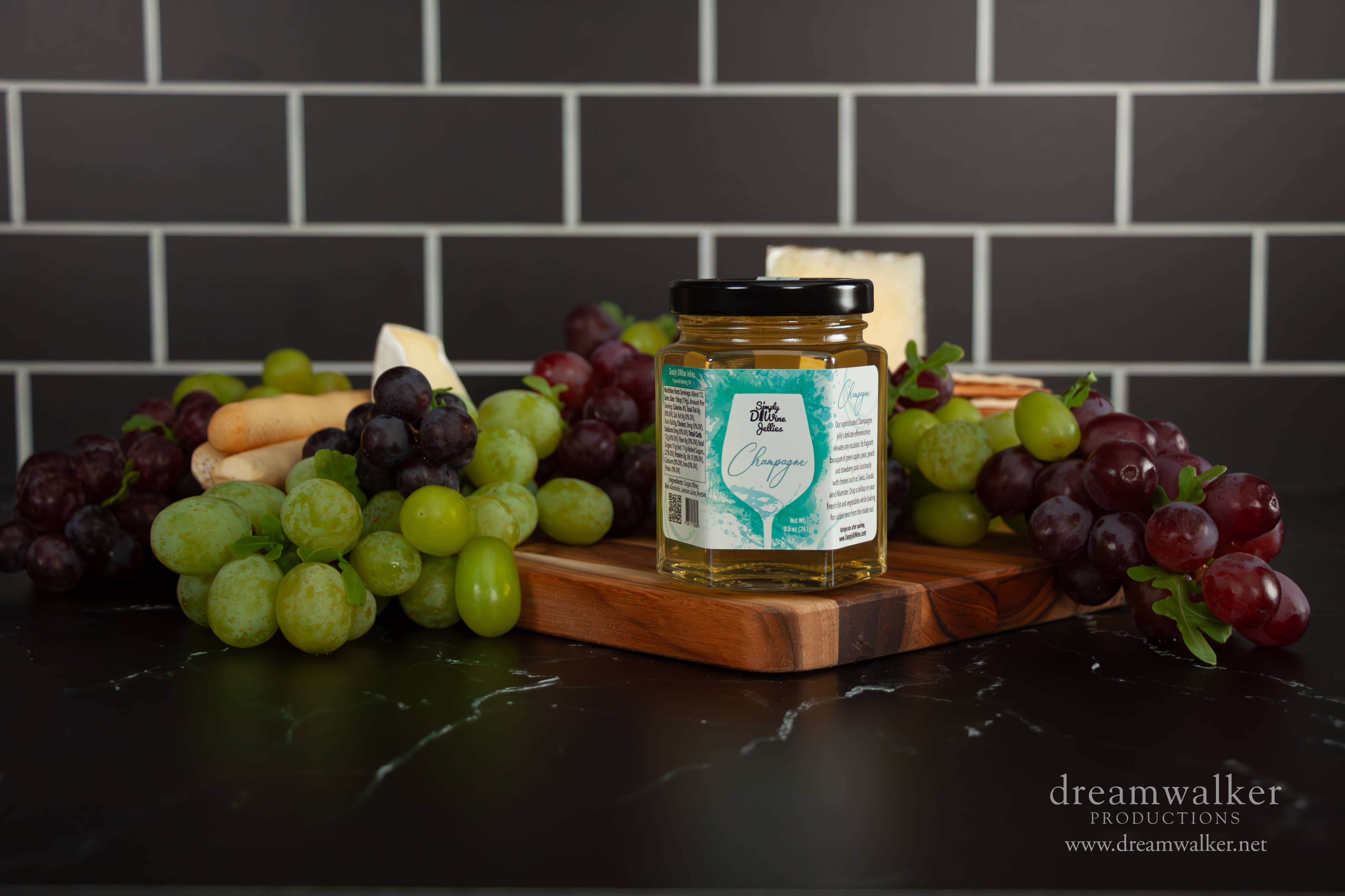 Simply DiWine Jellies, LLC - Wholesale Jam/Jelly - Champagne Wine Jelly 8.5oz2