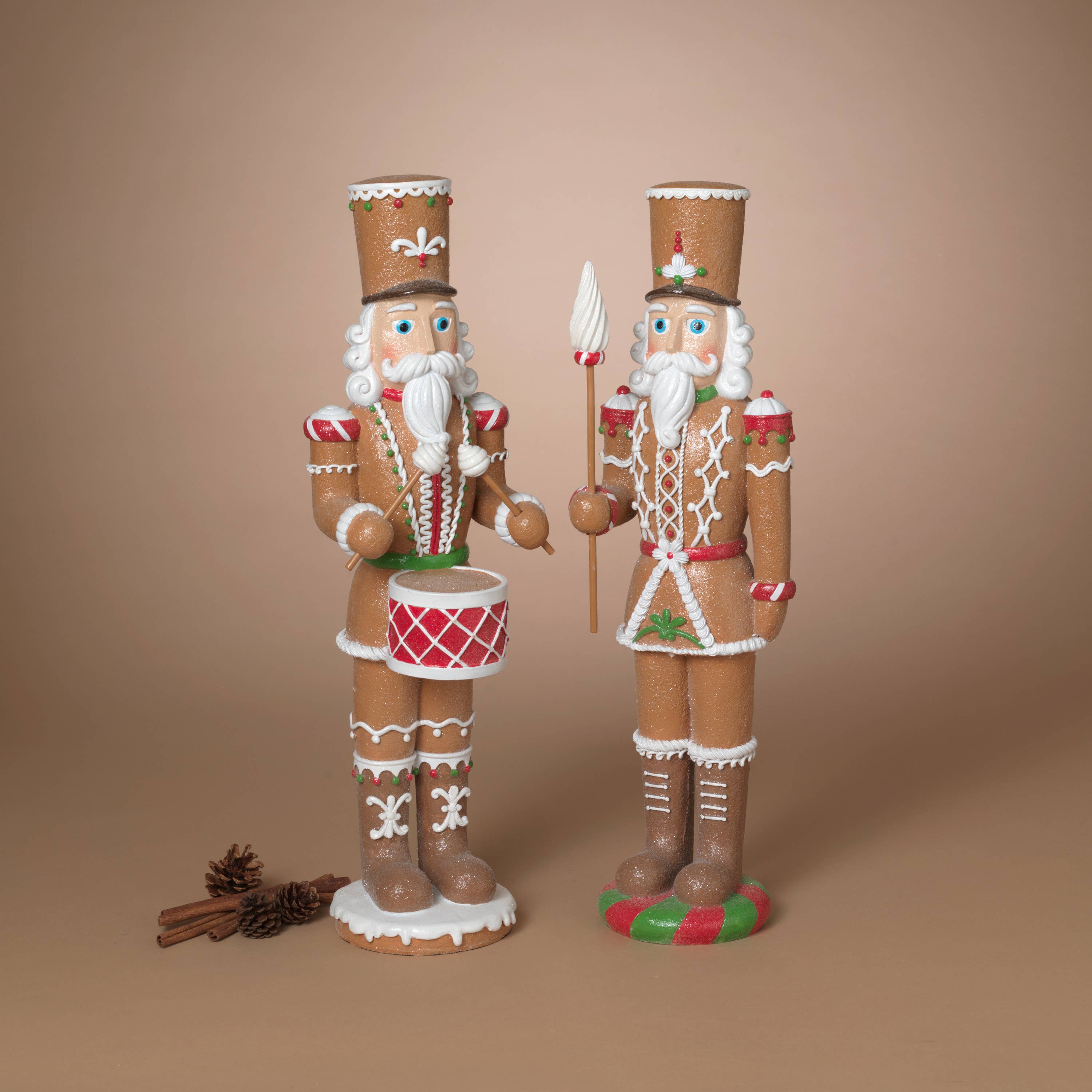 The Gerson Companies - Wholesale Christmas Decoration - Gerson Christmas 24.8"H Resin Holiday Gingerbread Toy Soldie0