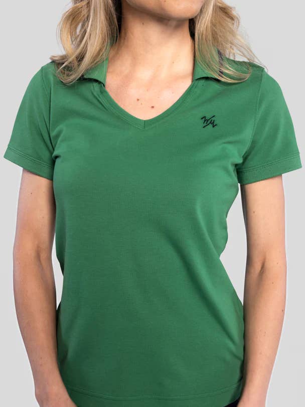 V-Neck Pique Polo - Women's for wholesale by William Murray Golf