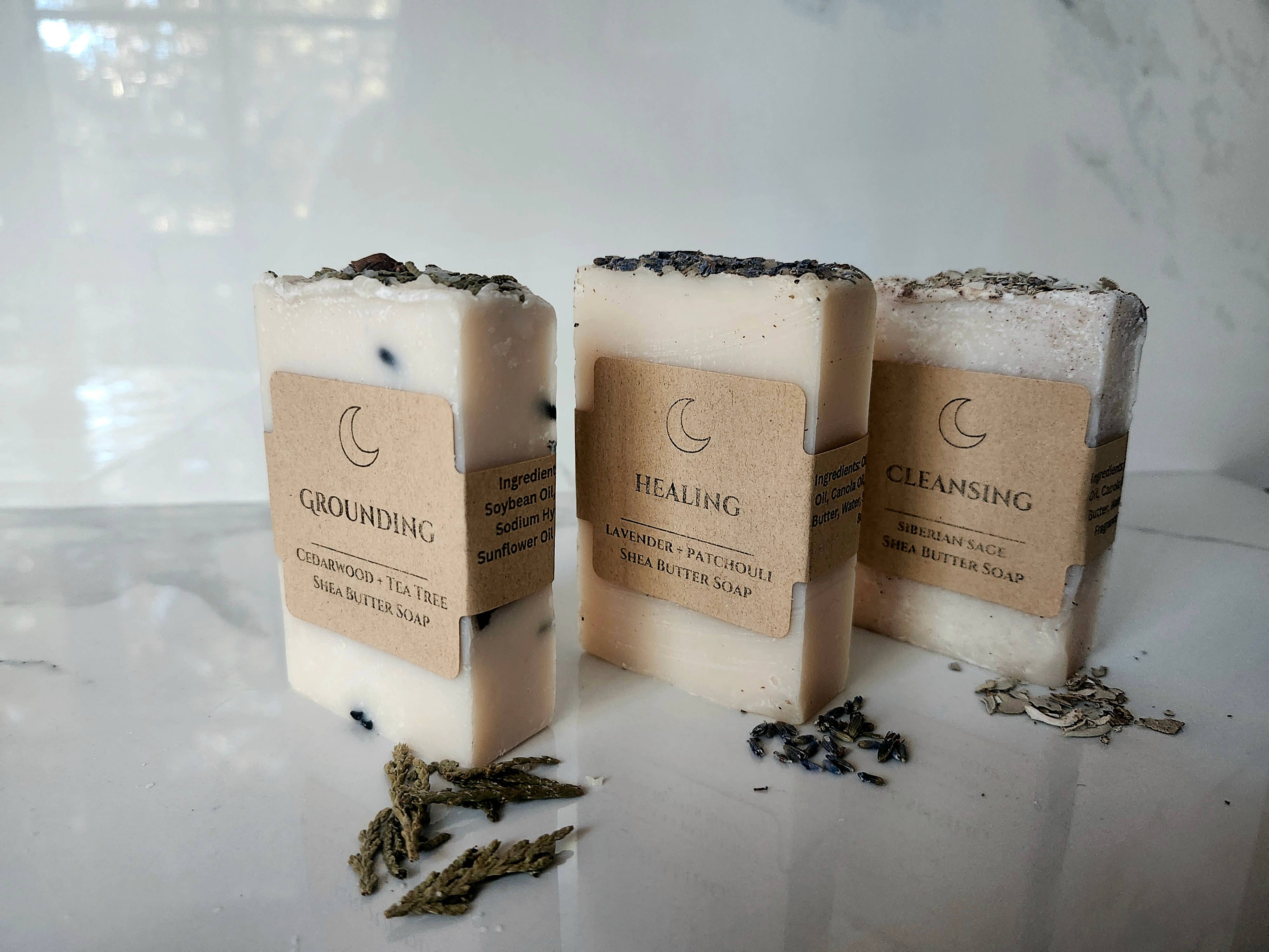 Three Witches Tea Shop - Wholesale Bar Soap - Lavender + Patchouli Organic Shea Butter Healing Soap2