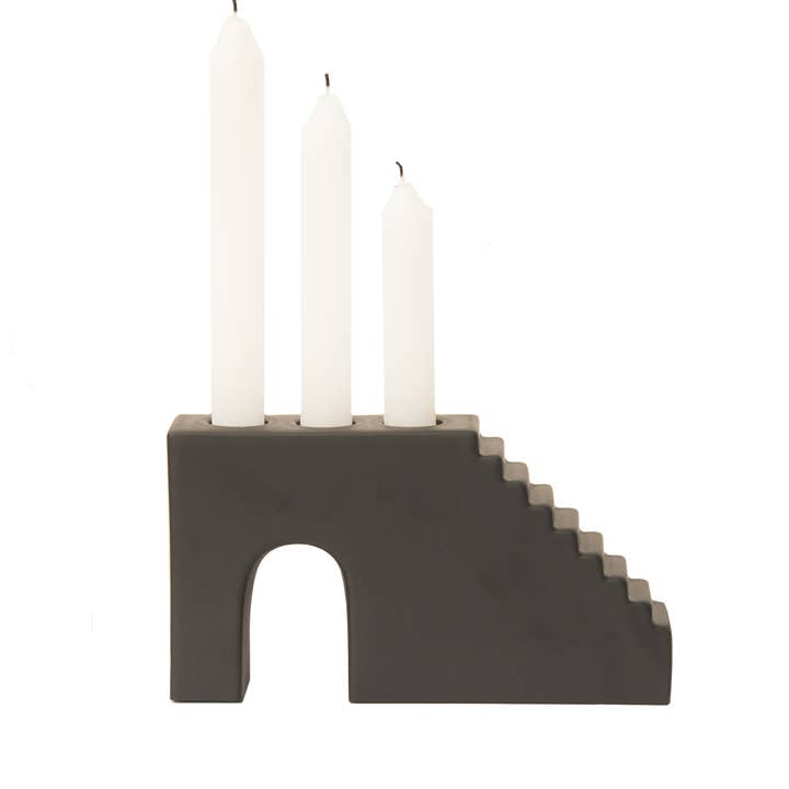 Scala Candle Stick (Black) for wholesale by Really Nice Things
