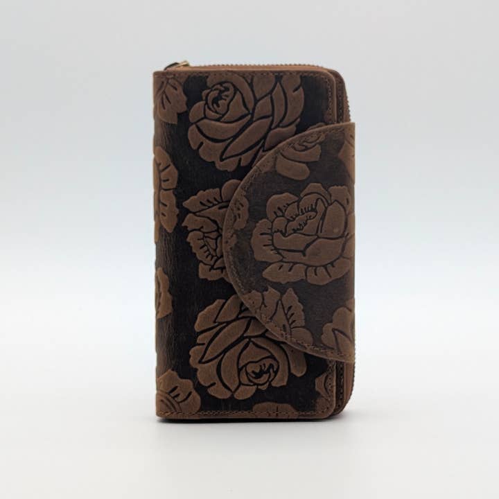 Alta Quero - Wholesale Crossbody Bag - Unisex - Embossed Rose (Crossbody and Wallet) - Valentine Day Special11