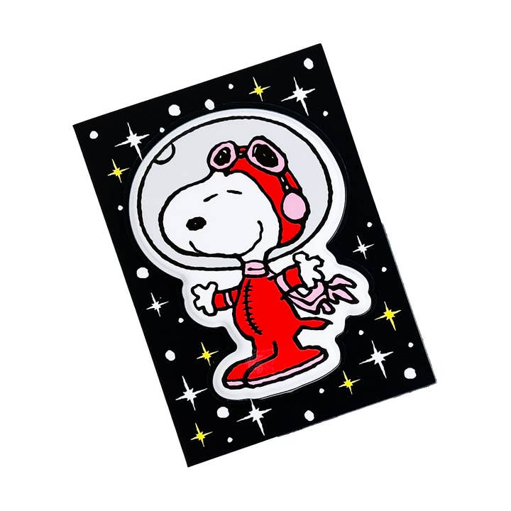 Pipsticks - Wholesale Sticker - Astronaut Snoopy BP Greeting Card0