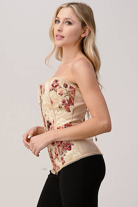 Lydia USA - Wholesale Corset - Women's - Lace Floral Corset3