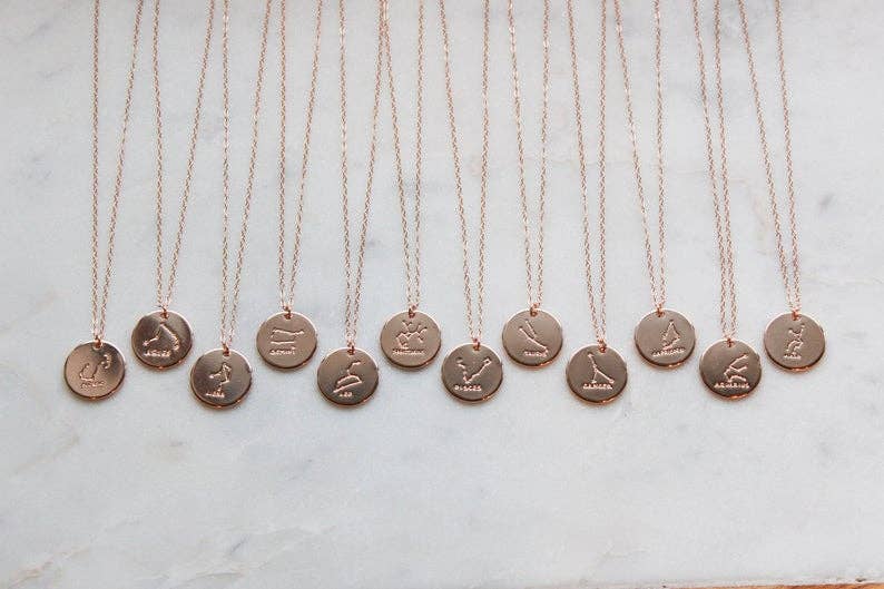 Laalee Jewelry – Engroshandel Halskæde med vedhæng – Rose guld stjernetegn halskæde, stjernetegn smykker, mønt halskæde5