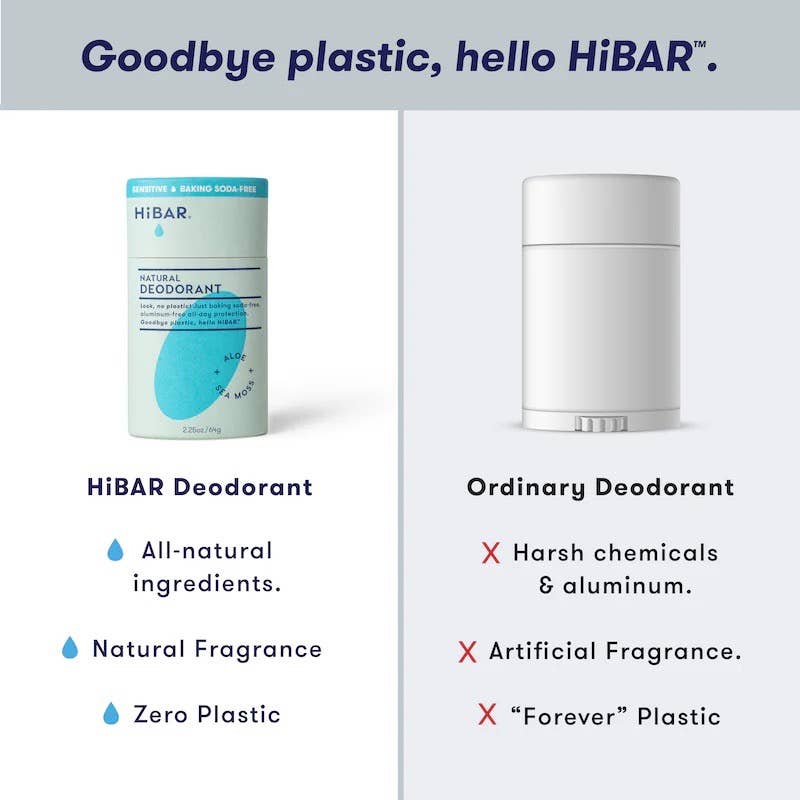 HiBAR - Wholesale Deodorant - Unisex - HiBAR Deodorant Sensitive  Aloe + Sea-Moss(Baking soda free)4