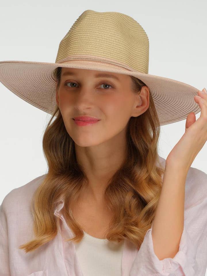 Fascia per Cappello Panama a Due Toni PNH-0048 per la vendita all'ingrosso da parte di anbfashion